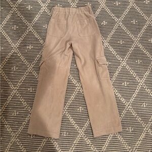 Abercrombie Kids, color cream, soft corduroy, cargo pants